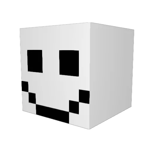 MicroPlus Minecraft avatar head, 3D render