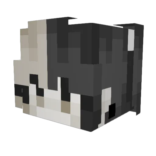 MicroSpazz Minecraft avatar head, 3D render