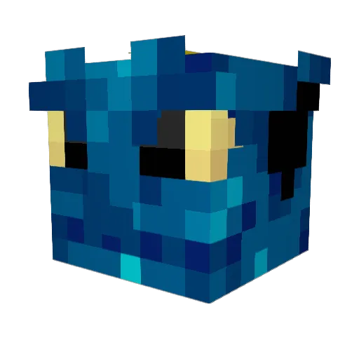 Micro_Dragon1 Minecraft avatar head, 3D render