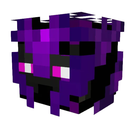 MicrobeRider Minecraft avatar head, 3D render