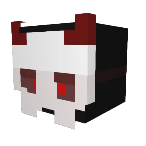 Micromanlet Minecraft avatar head, 3D render