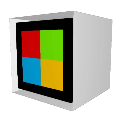 Microsoft Minecraft avatar head, 3D render