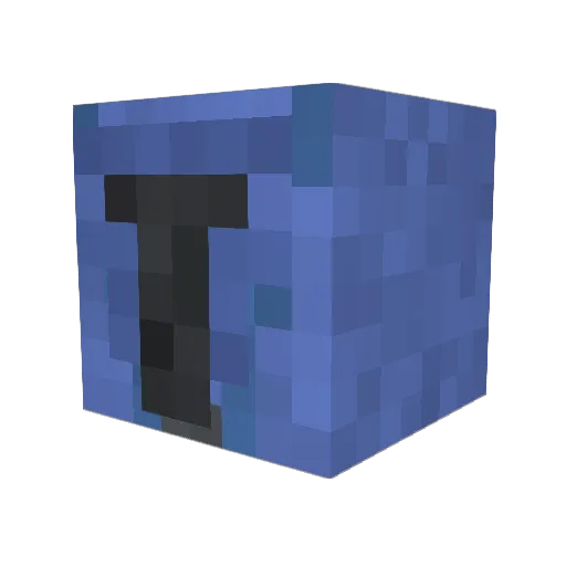 MicrosoftEdgy Minecraft avatar head, 3D render