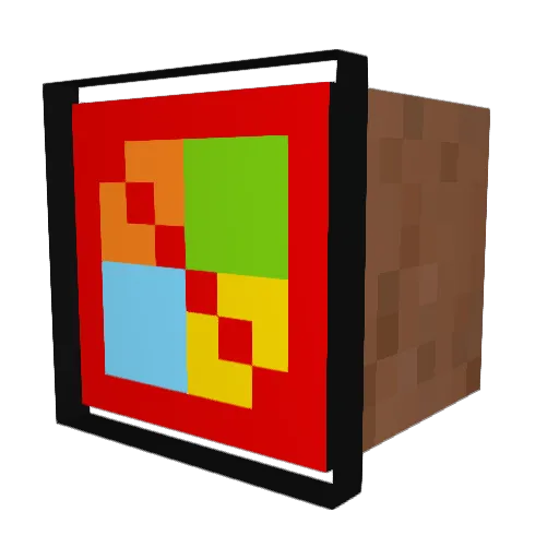 MicrosoftsCum Minecraft avatar head, 3D render