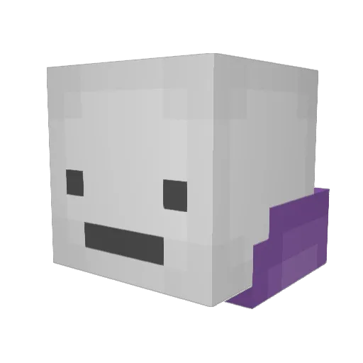 Microspr Minecraft avatar head, 3D render