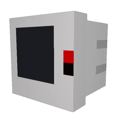 MicrowaveCultist Minecraft avatar head, 3D render