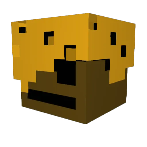 MicrowaveEnjoyer Minecraft avatar head, 3D render