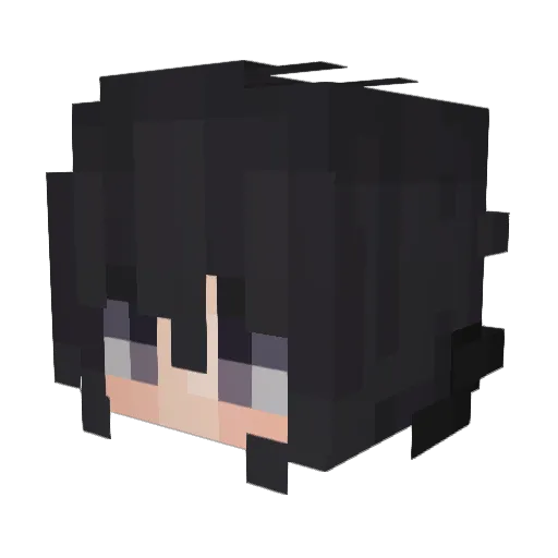 MicrowavedTea Minecraft avatar head, 3D render