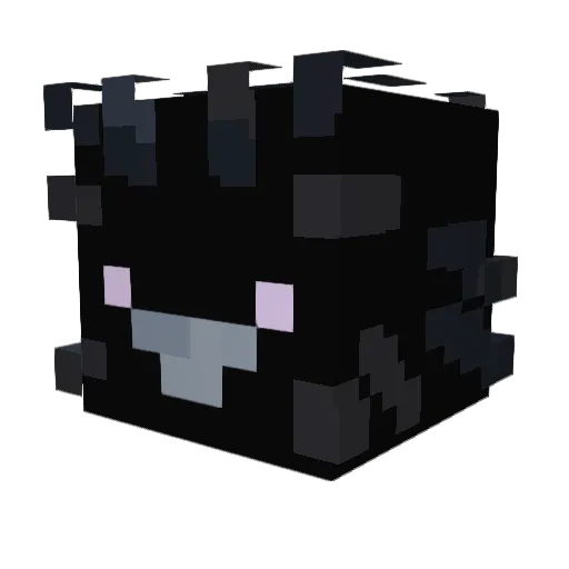 MidKnightRaven Minecraft avatar head, 3D render