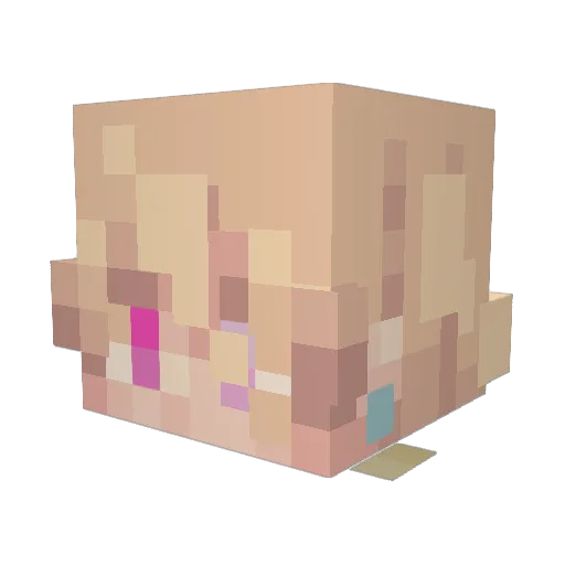 MidVile Minecraft avatar head, 3D render