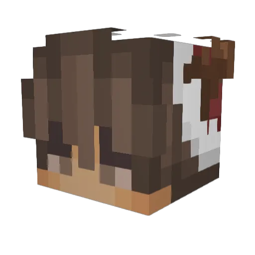 Mid_90s Minecraft avatar head, 3D render