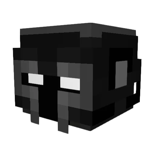 Mid_Knght Minecraft avatar head, 3D render