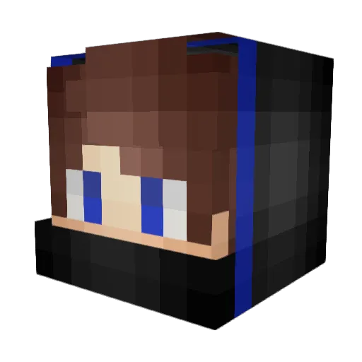 MidaSitta Minecraft avatar head, 3D render
