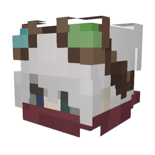 Midas771 Minecraft avatar head, 3D render