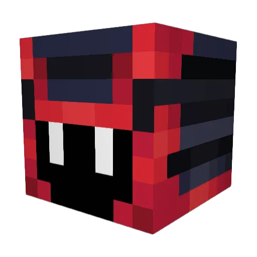 MidasSteel Minecraft avatar head, 3D render