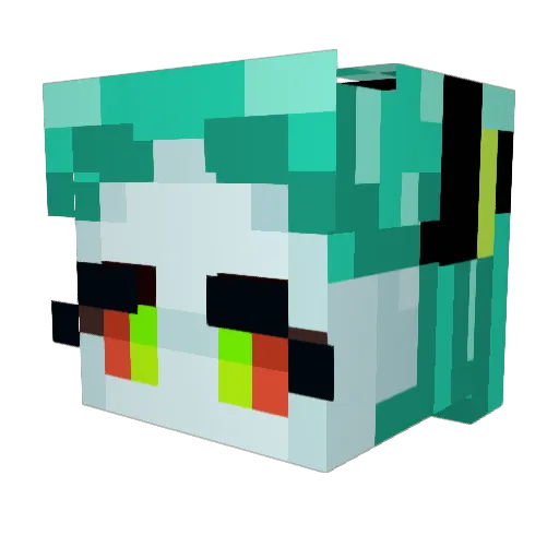 Midday_ch Minecraft avatar head, 3D render