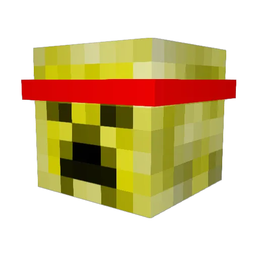 MiddlefieldQ Minecraft avatar head, 3D render