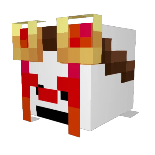 Middy186 Minecraft avatar head, 3D render