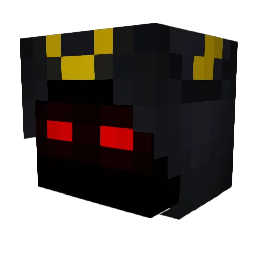 Midelity Minecraft avatar head, 3D render