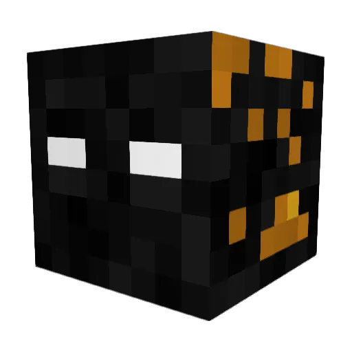 MidgetKan Minecraft avatar head, 3D render