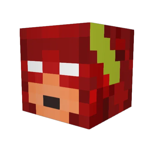 MidgetMan94 Minecraft avatar head, 3D render