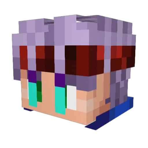 MidgetP0rnLuvr Minecraft avatar head, 3D render