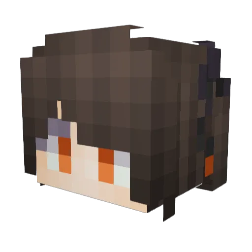 Midgrahun Minecraft avatar head, 3D render