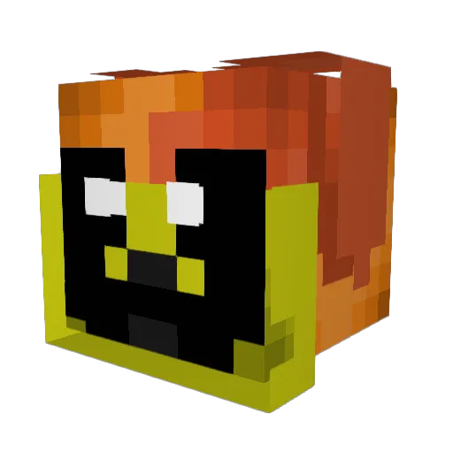 Midjord07 Minecraft avatar head, 3D render
