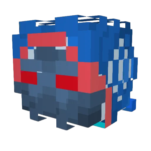 Midknight30 Minecraft avatar head, 3D render