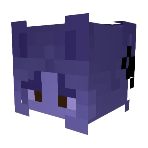 MidlightSystem Minecraft avatar head, 3D render