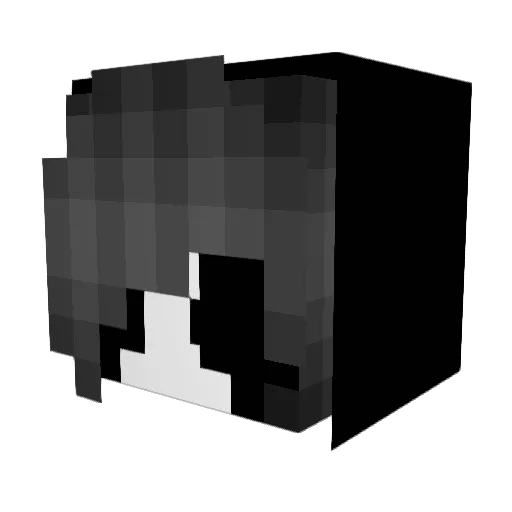 Midna34 Minecraft avatar head, 3D render