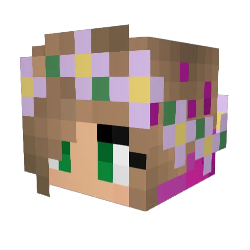 Midnight1999_ Minecraft avatar head, 3D render