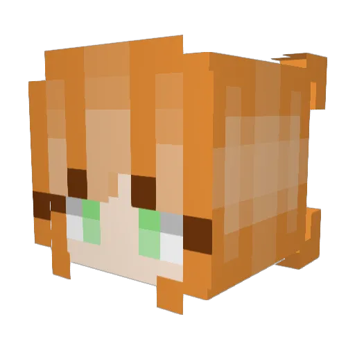 Midnight96 Minecraft avatar head, 3D render