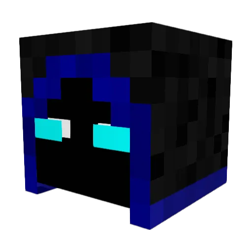 MidnightBlitz Minecraft avatar head, 3D render