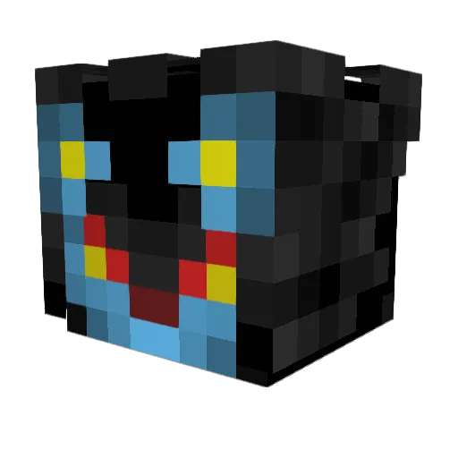 MidnightChaser Minecraft avatar head, 3D render