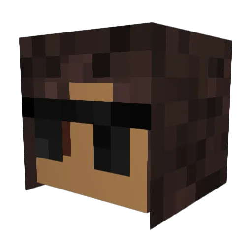 MidnightClxud Minecraft avatar head, 3D render