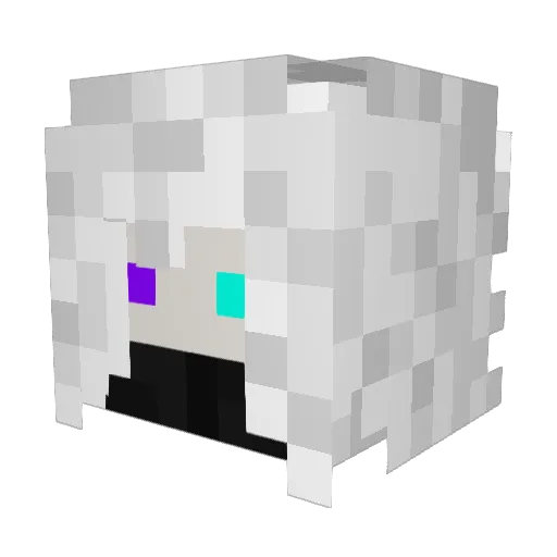 MidnightGG Minecraft avatar head, 3D render