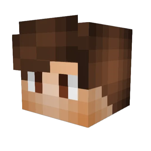 MidnightGamer98 Minecraft avatar head, 3D render