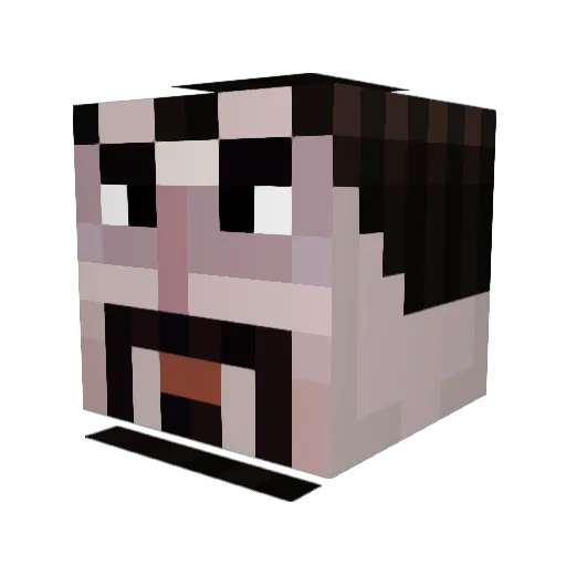 MidnightGamer_YT Minecraft avatar head, 3D render