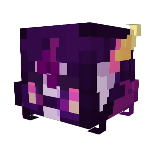 MidnightLagoon Minecraft avatar head, 3D render