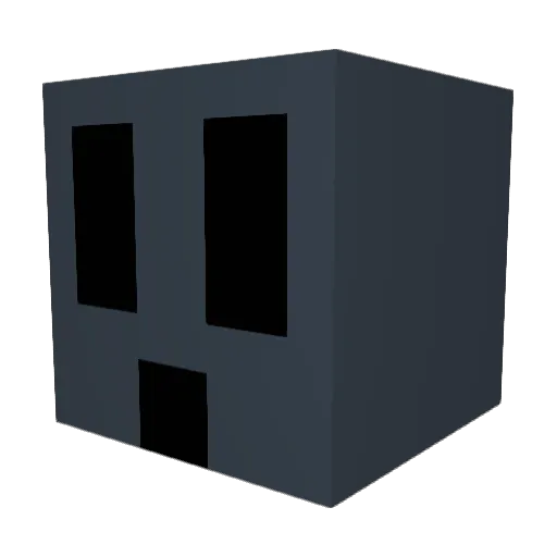 MidnightLuke88 Minecraft avatar head, 3D render