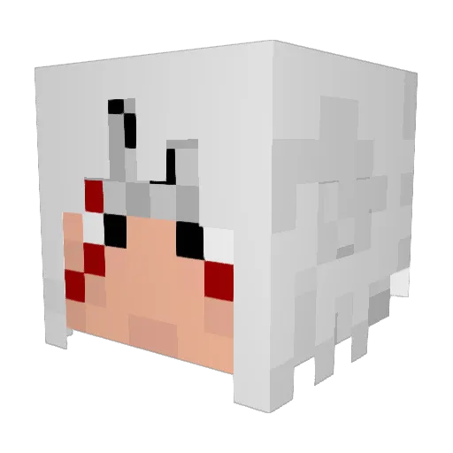 MidnightMailman Minecraft avatar head, 3D render