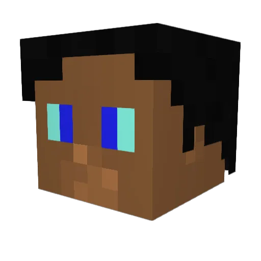 MidnightSonataG Minecraft avatar head, 3D render