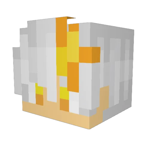 MidnightStar123 Minecraft avatar head, 3D render