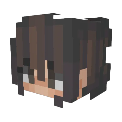MidnightTwilight Minecraft avatar head, 3D render