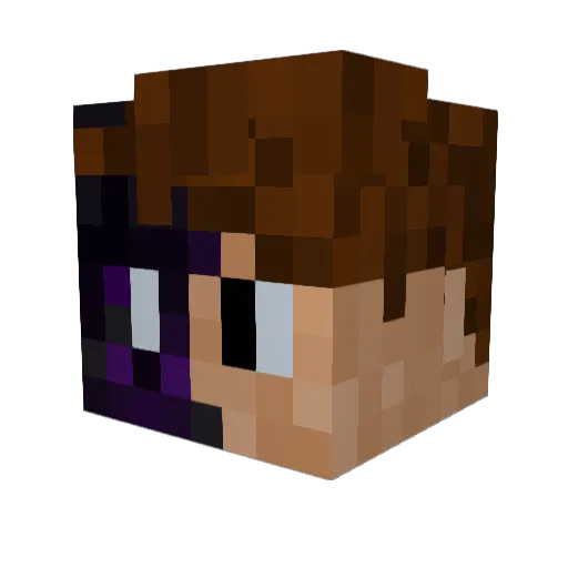 Midnight_Discord Minecraft avatar head, 3D render