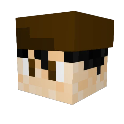 Midnight_History Minecraft avatar head, 3D render