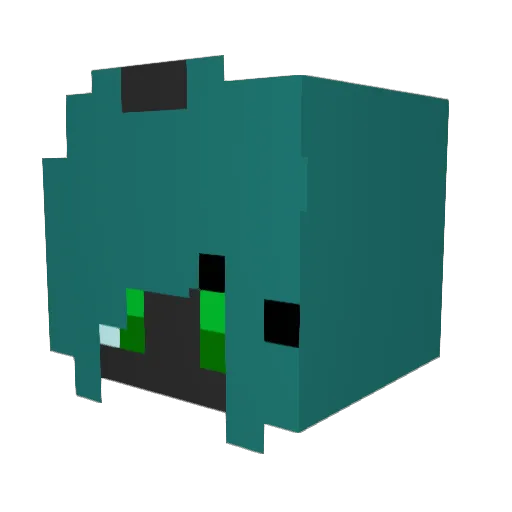 Midnight_Legend Minecraft avatar head, 3D render