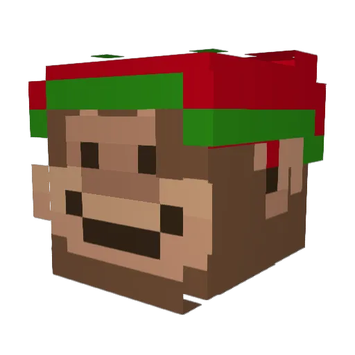 Midnight_Monkey Minecraft avatar head, 3D render