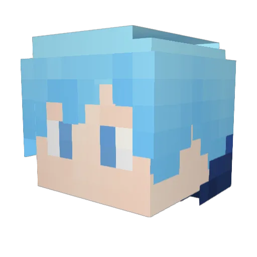 Midnight_Worlock Minecraft avatar head, 3D render